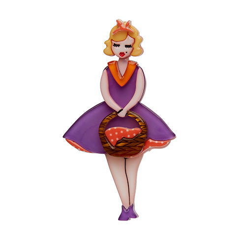 Erstwilder - Pin-Up Picnic Brooch (Purple) - Fan Favorites (2016)