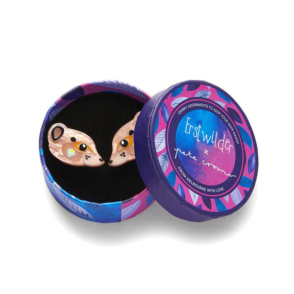 Erstwilder - The Masterful Meerkat Earrings - Pete Cromer Wildlife (2022)