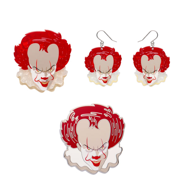 Erstwilder - Pennywise Brooch + Earrings + Enamel Pin Gift Pack - Thrills & Chills (2025)