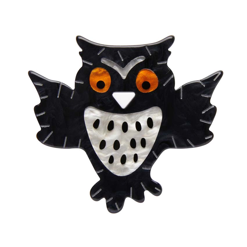 Erstwilder - A Halloween Hoot Owl Brooch - All Hallows Eve  (2022)