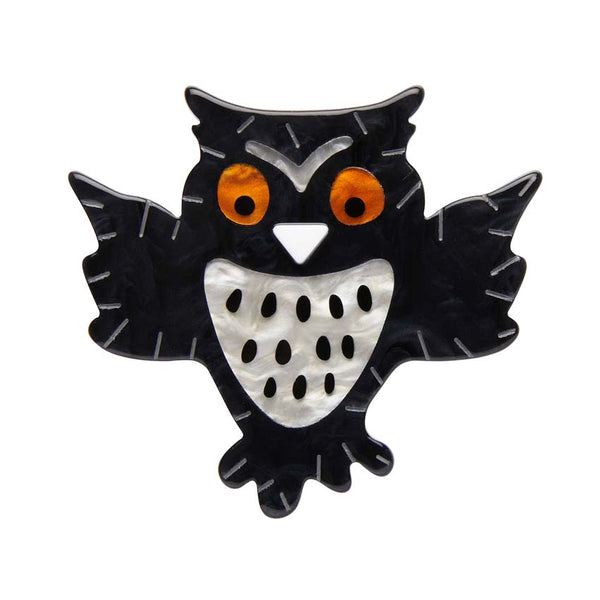 Erstwilder - A Halloween Hoot Owl Brooch - All Hallows Eve  (2022)