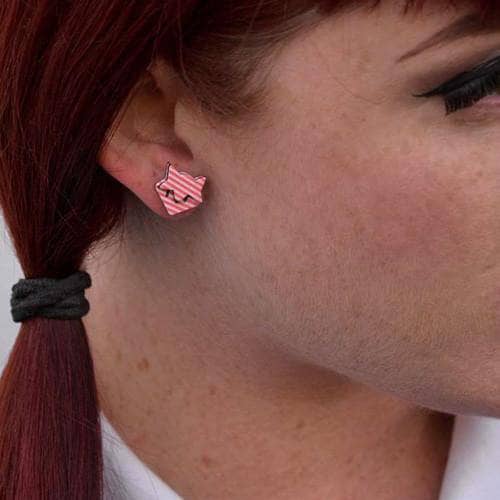 Erstwilder - Breton Kitty Stud Earrings - Fan Favorites (2013)