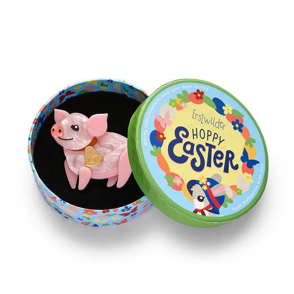 Erstwilder - That'll Do Pig Brooch - Hoppy Easter (2024)