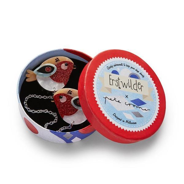 Erstwilder - Red  Robbin Robin Cardigan Clips - Pete Cromer II (2020)