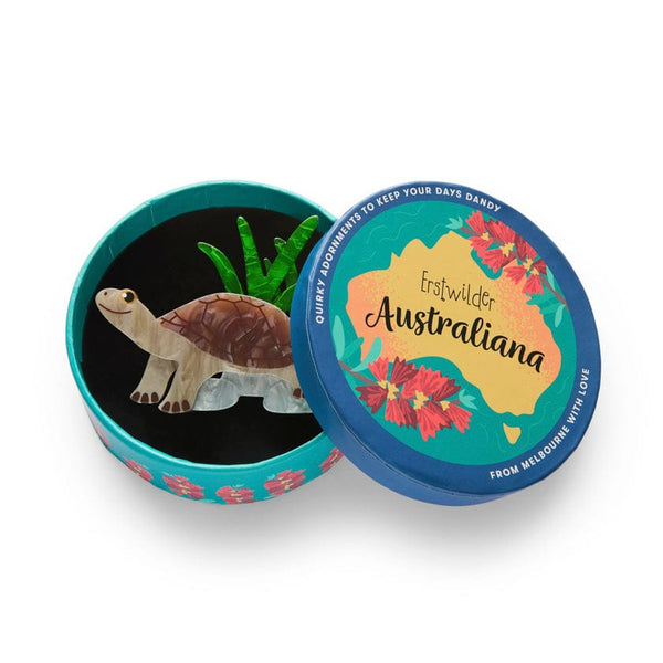Erstwilder - Rhea the River Turtle Brooch - Australiana (2025)