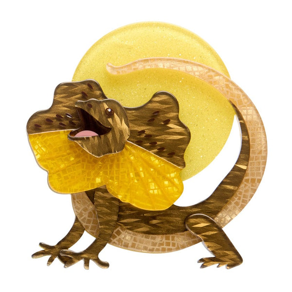 Erstwilder - Freddy the Frill-neck Lizard Brooch - Australiana (2025)