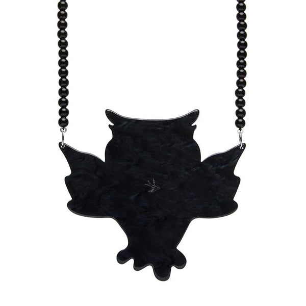 Erstwilder - A Halloween Hoot Owl Necklace - All Hallows Eve (2022)