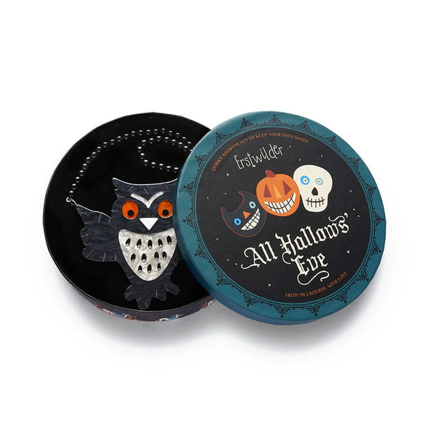 Erstwilder - A Halloween Hoot Owl Necklace - All Hallows Eve (2022)
