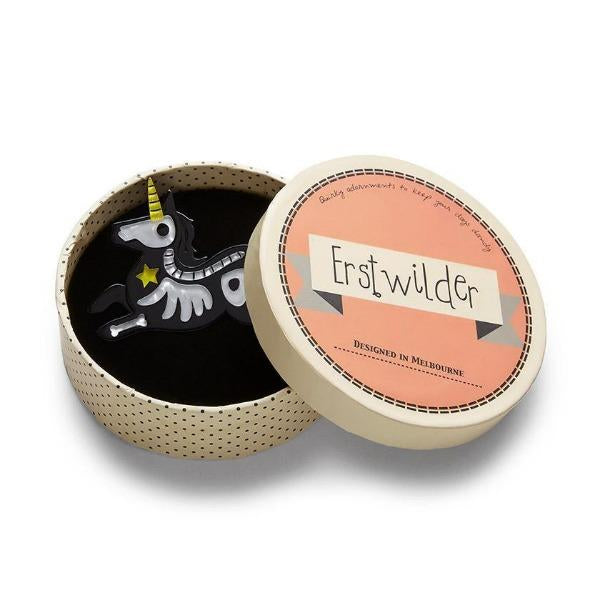 Erstwilder - Unicorn Moon Brooch - Bone Brigade (2018)