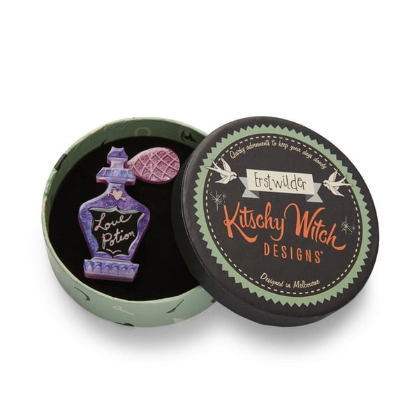 Erstwilder - Bewitching Brew Love Potion Brooch - Kitschy Witch (2020)