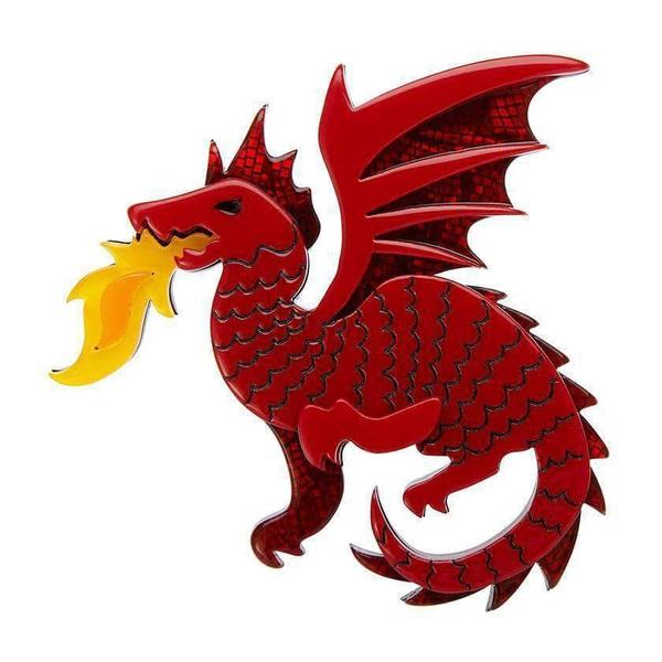 Erstwilder - Reign of Fire Brooch (Red) - Fan Favorites (2017)