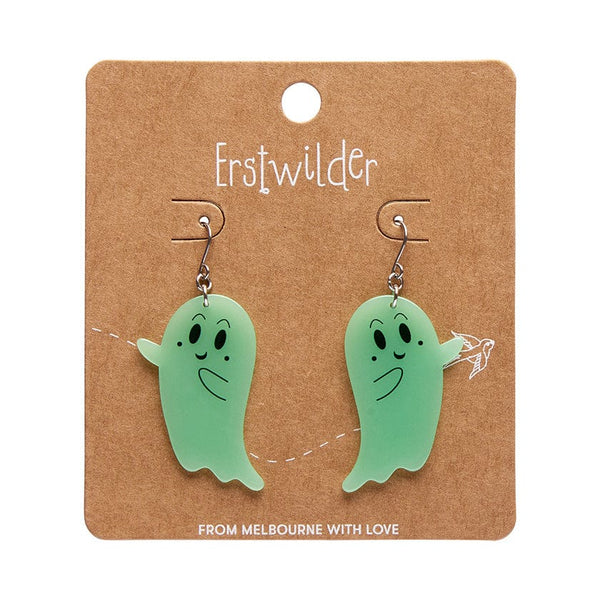 Erstwilder - Ghost Drop Earrings (Glow in the Dark) - Best of Halloween (2024)