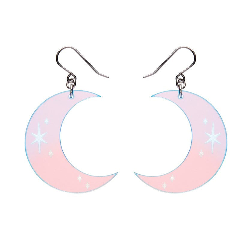 Erstwilder - Half Moon  Drop Earrings (Iridecent) - Best of Halloween (2024)