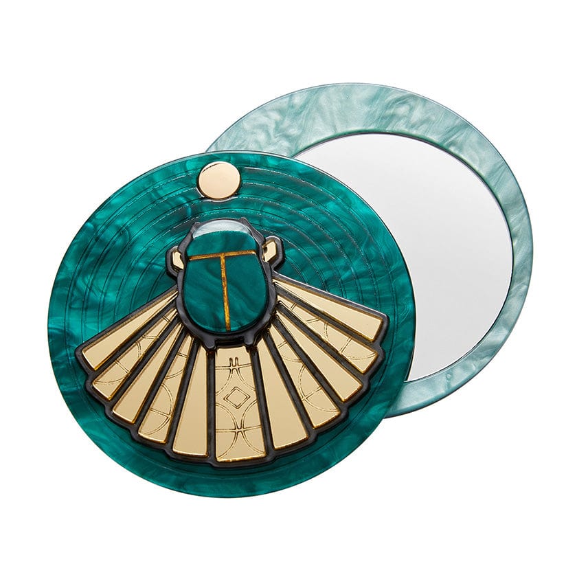 Erstwilder - The Heart of Egypt Scarab Mirror Compact - Egyptian Revival (2022)