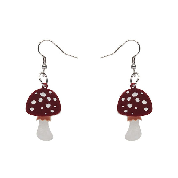 Erstwilder - Twinning Toadstools Drop Earrings - Fan Favorites Mushrooms (2022)