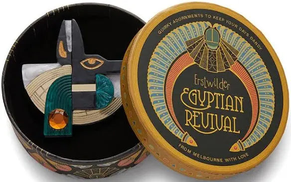 Erstwilder - Master of Secrets Anubis Brooch - Egyptian Revival (2022)