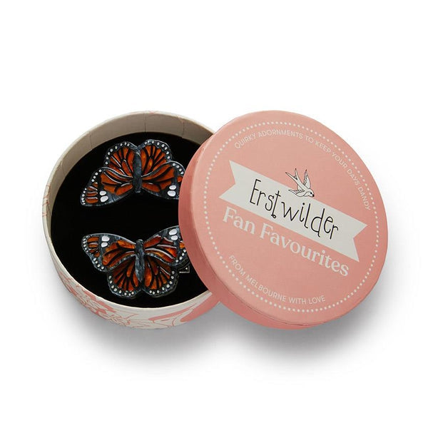 Erstwilder - Prince of Orange Butterfly Hair Clips Set - 2 Piece - Fan Favorites (2022)