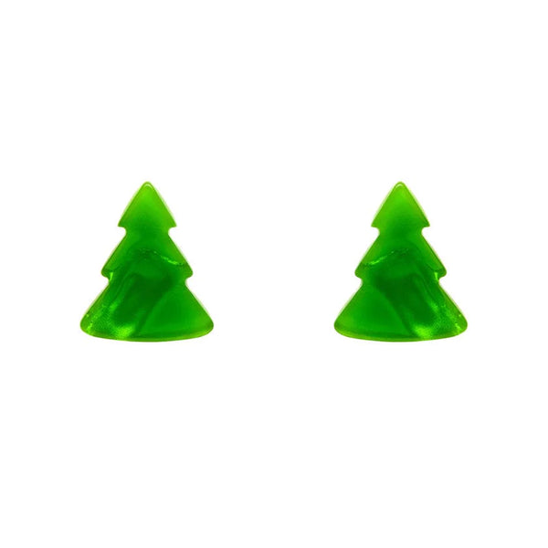 Erstwilder - Tree Ripple Stud Earrings - Green