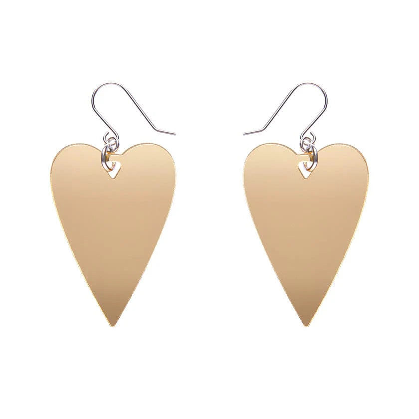 Erstwilder - From the Heart Essential Drop Earrings - Gold