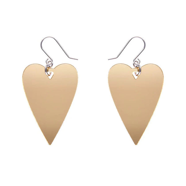 Erstwilder - From the Heart Essential Drop Earrings - Gold