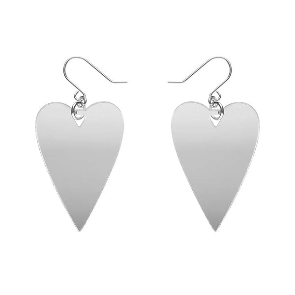 Erstwilder - From the Heart Essential Drop Earrings - Silver