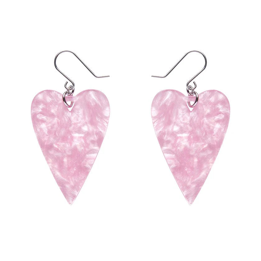 Erstwilder - From the Heart Essential Drop Earrings - Pink