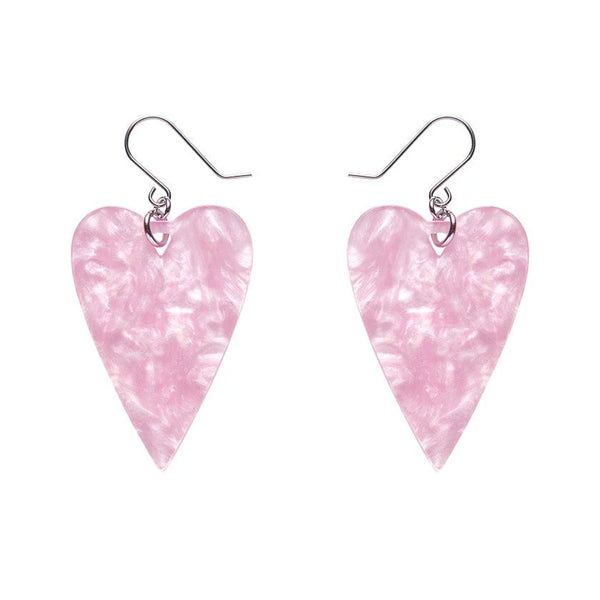 Erstwilder - From the Heart Essential Drop Earrings - Pink