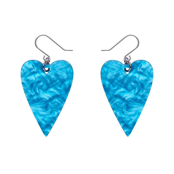 Erstwilder - From the Heart Essential Drop Earrings - Blue