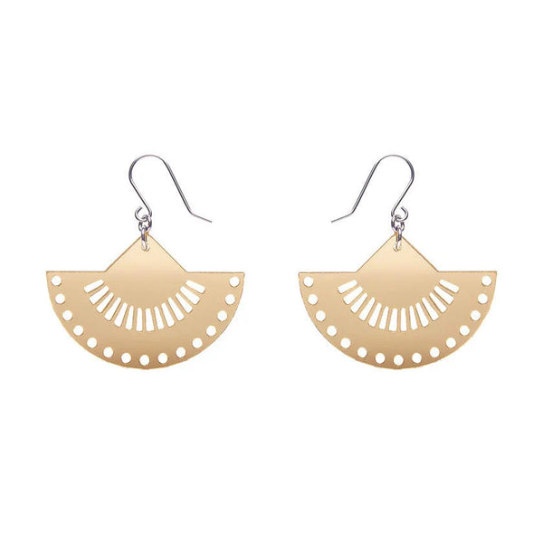 Erstwilder - Boho Fan Essential Drop Earrings - Gold