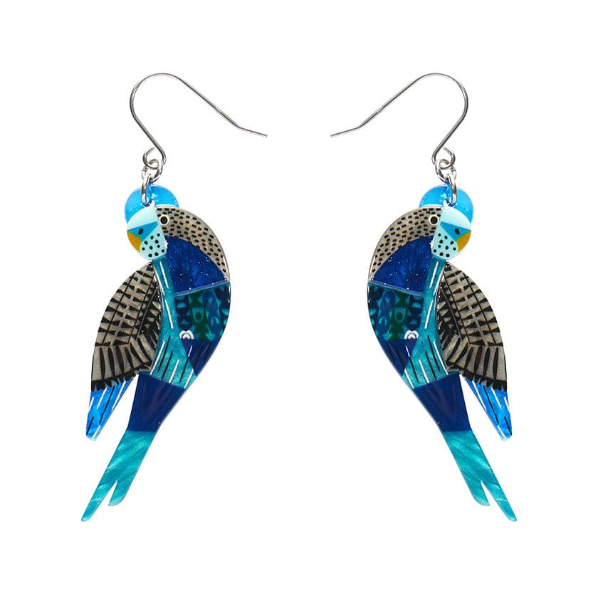 Erstwilder - A Budgie Named Chirp Drop Earrings - Clare Youngs (2024)