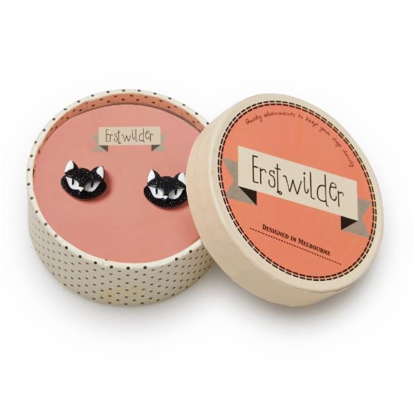 Erstwilder - Carla The Black Cat Earrings - Release 10 (2014)