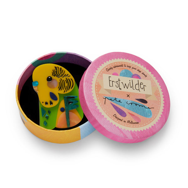 Erstwilder - The Beautiful Budgerigar Brooch - Pete Cromer (2019)