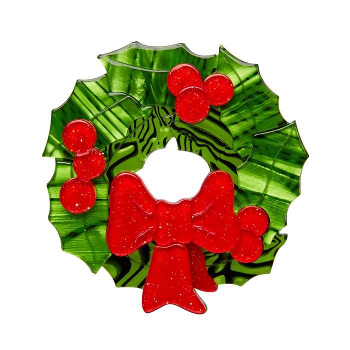 Erstwilder- Deck the Halls Wreath Brooch - Christmas Wishes (2016)