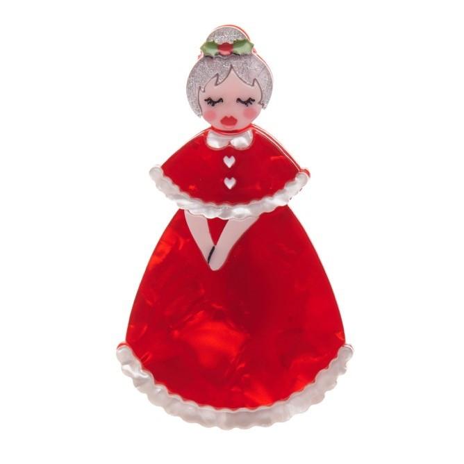 Erstwilder - Mrs. Claus Christmas Brooch - Christmas Wishes (2016)
