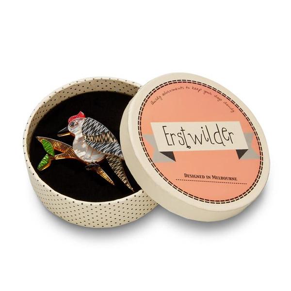 Erstwilder - Tori Tree Drummer Bird Brooch - Cats, Dogs, & Birds! (2017)