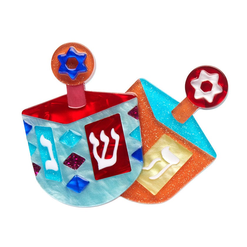Erstwilder - Great Miracles Dreidel Brooch - Modern Holdiay (2022)
