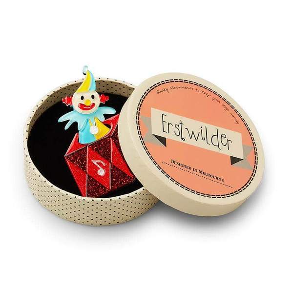 Erstwilder - Cranky Jack in the Box Toy Brooch - Down Memory Lane (2018)