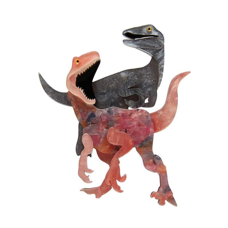 Erstwilder - Blood Raptor Velociraptor Brooch - (Red) - Dinosauria (2021)
