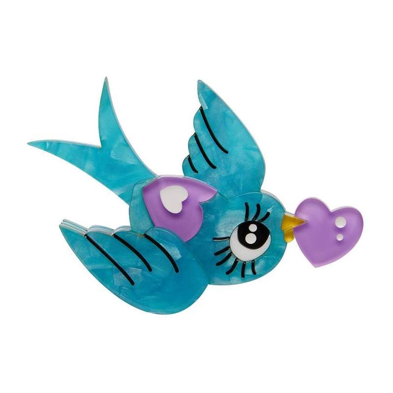 Erstwilder - Piper the Love Bird Brooch - Cute & Spooky by Mimsy (2021)