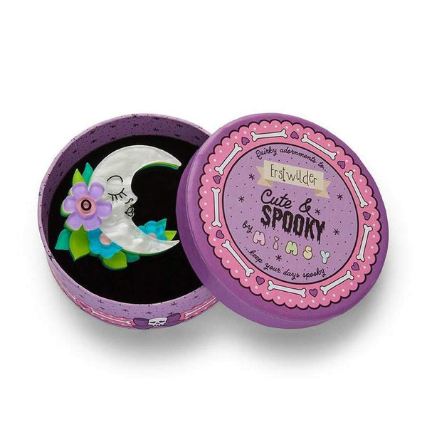 Erstwilder - La Luna Moon Brooch - Cute & Spooky by Mimsy (2021)