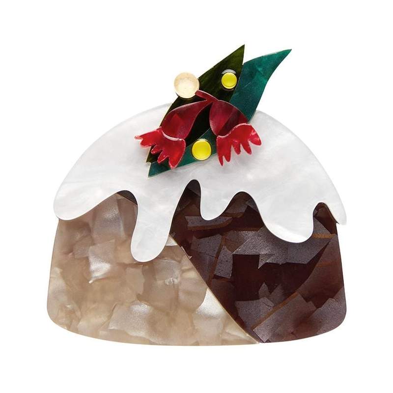 Erstwilder - The Good Pud Plum Pudding Brooch - An Australian Christmas (2021)