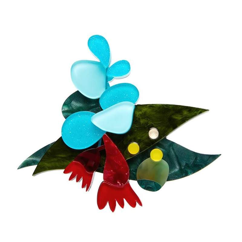Erstwilder - Christmas Holly-Days Brooch - An Australian Christmas (2021)