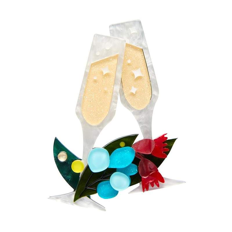 Erstwilder - A Champagne Christmas Brooch - An Australian Christmas (2021)