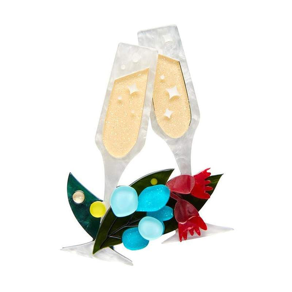 Erstwilder - A Champagne Christmas Brooch - An Australian Christmas (2021)