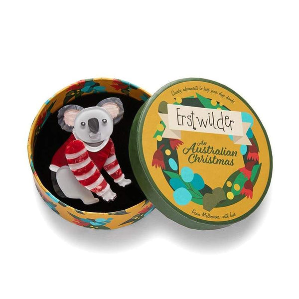 Erstwilder - Comfy Christmas Koala Brooch - An Australian Christmas (2021)