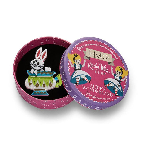 Erstwilder - Follow the White Rabbit Brooch - Kitschy Witch (2021)