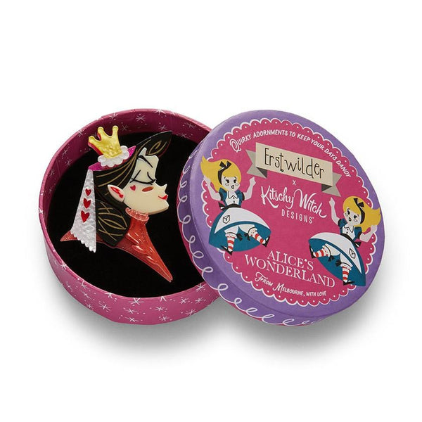 Erstwilder - Queen of Hearts Brooch - Kitschy Witch (2021)