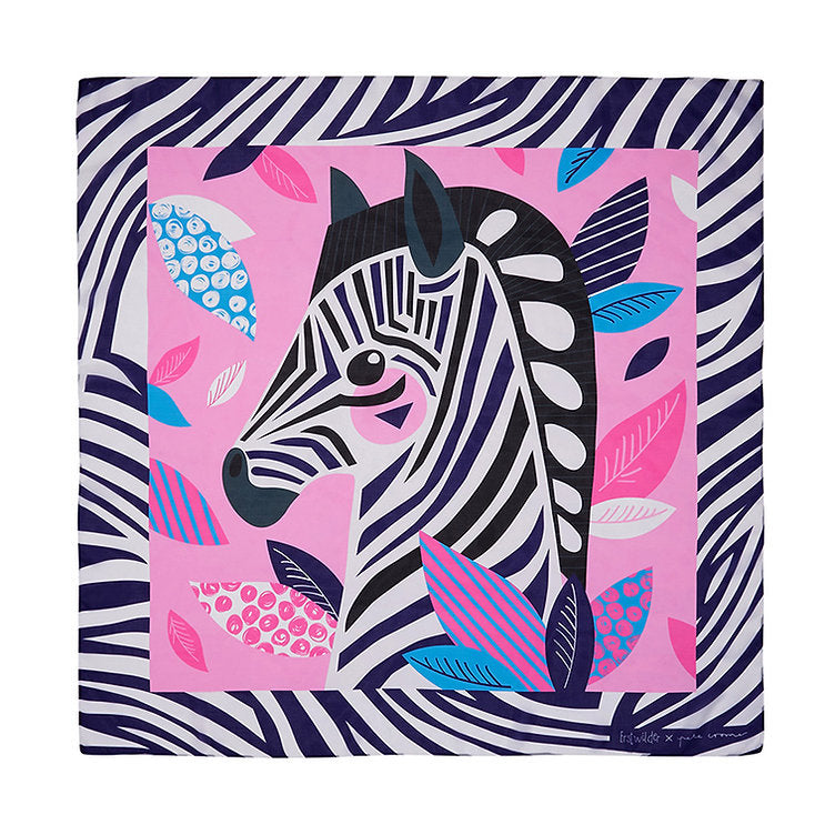 Erstwilder - The Zealous Zebra Square Scarf - Pete Cromer Wildlife (2022)