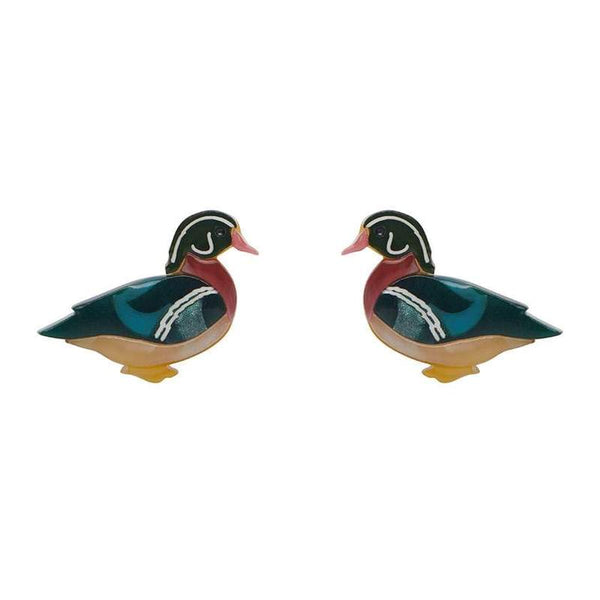 Erstwilder - Mallard Ballard Stud Earrings - Woodlands (2020)