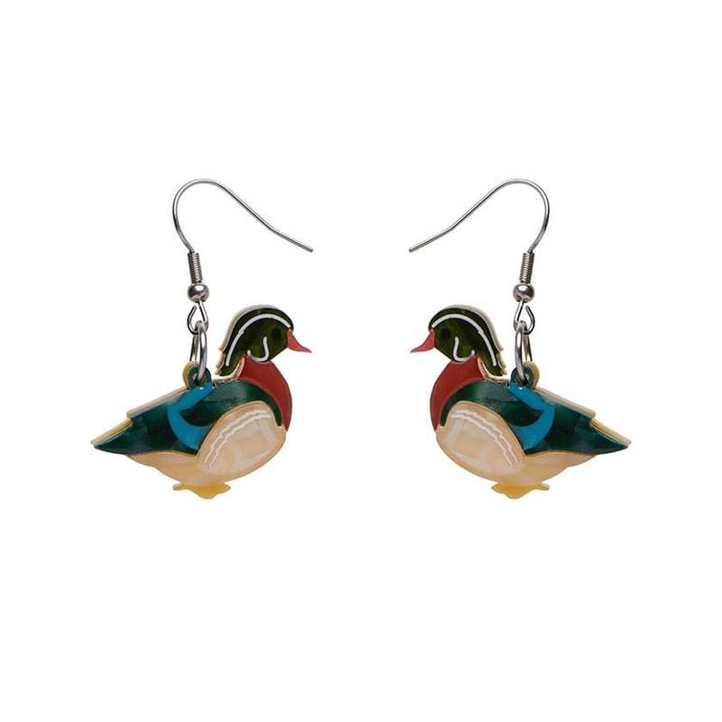 Erstwilder - Mallard Ballard Drop Earrings - Woodlands (2020)